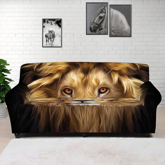Leo Portrait Print Sofa Cover