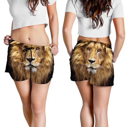 Leo Portrait Print Women's Shorts
