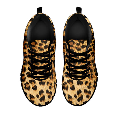 Leopard Pattern Print Black Sneakers