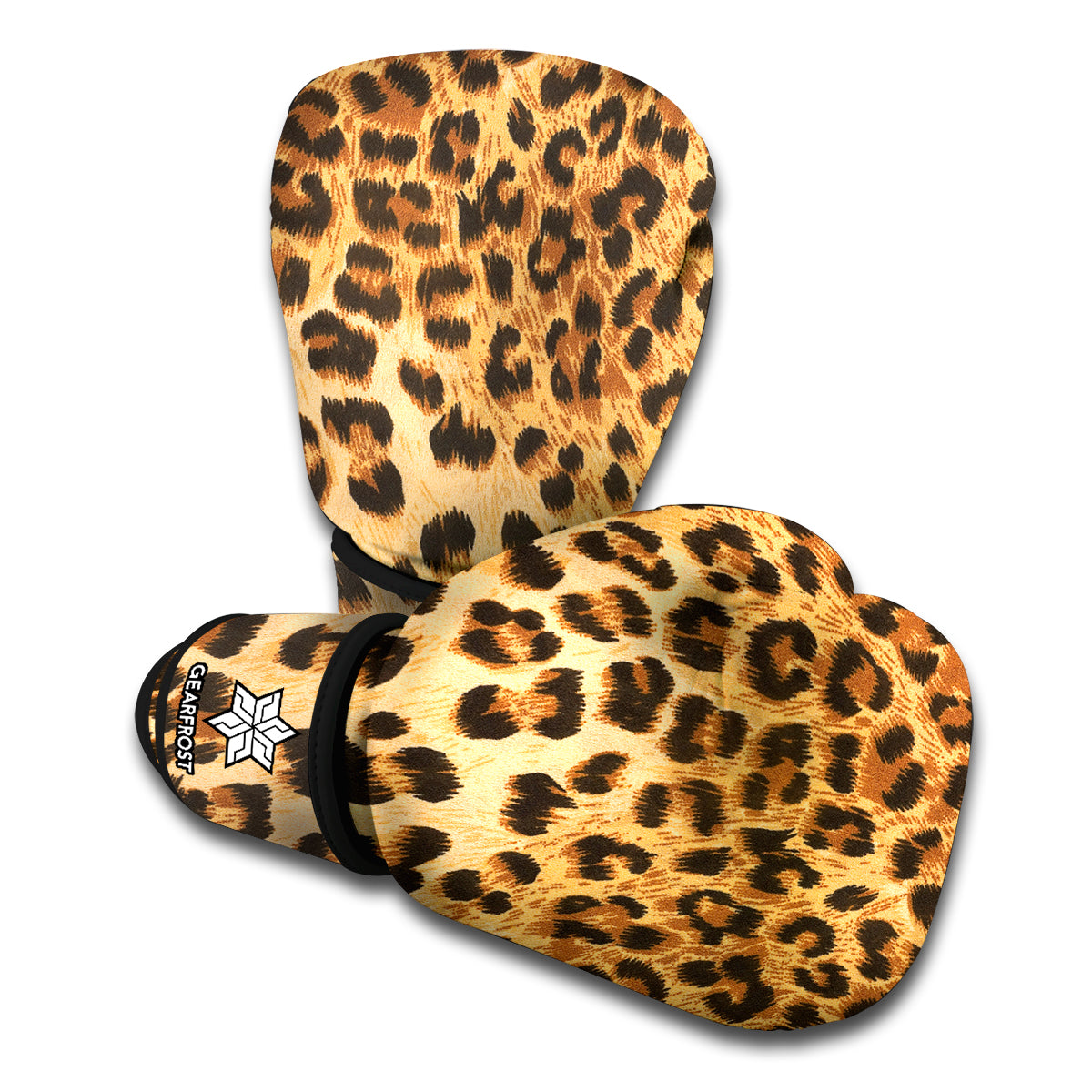 Leopard Pattern Print Boxing Gloves