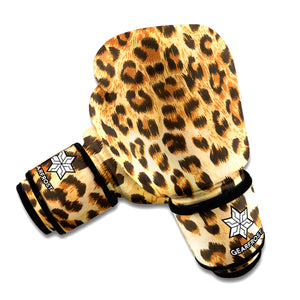 Leopard Pattern Print Boxing Gloves