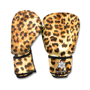 Leopard Pattern Print Boxing Gloves