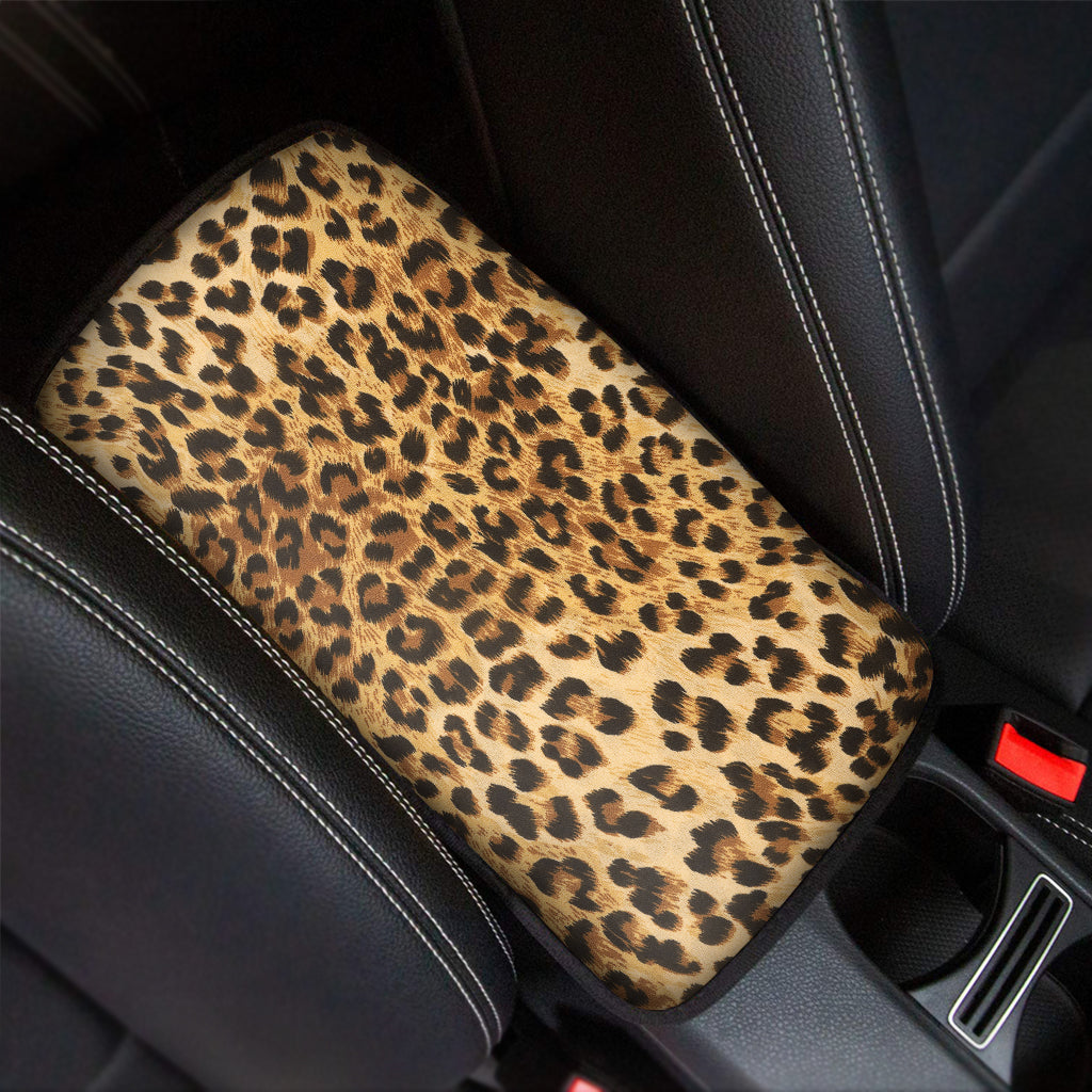 Leopard Pattern Print Car Center Console Cover