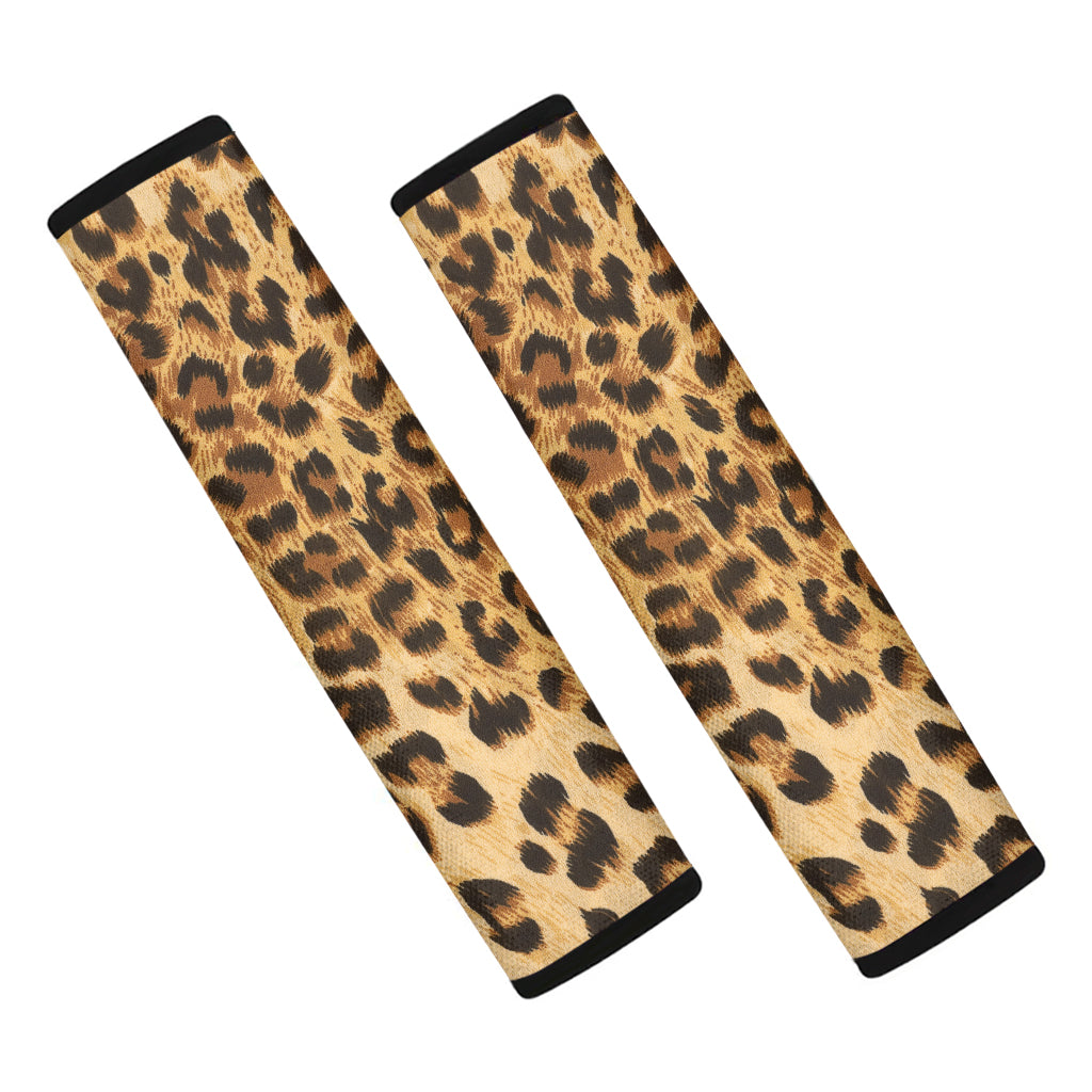 Leopard Pattern Print Car Seat Belt Covers