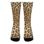 Leopard Pattern Print Crew Socks