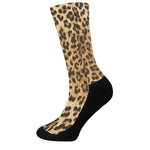 Leopard Pattern Print Crew Socks