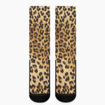 Leopard Pattern Print Crew Socks
