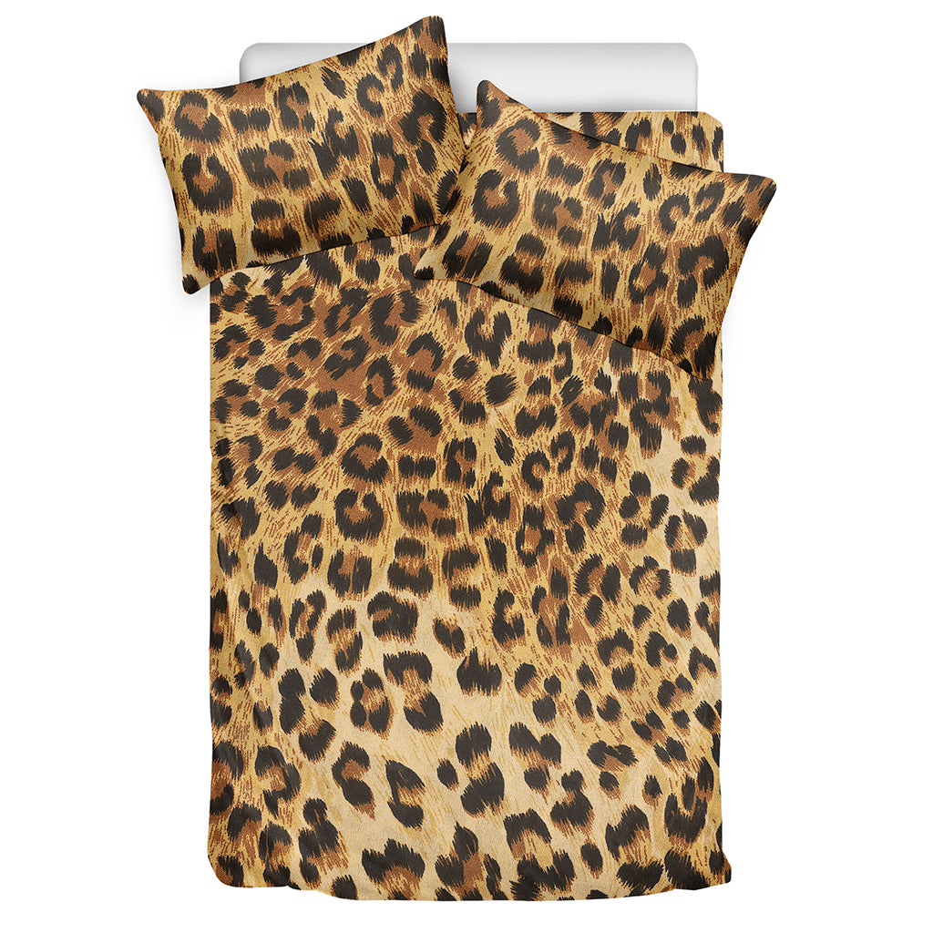 Leopard Pattern Print Duvet Cover Bedding Set