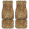 Leopard Pattern Print Front and Back Car Floor Mats