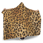Leopard Pattern Print Hooded Blanket