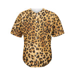 Leopard Pattern Print Men's Baseball Jersey