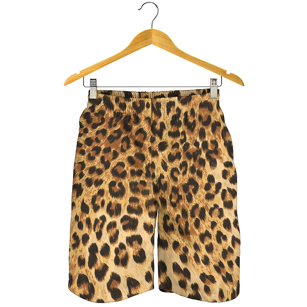 Leopard Pattern Print Men's Shorts