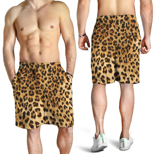 Leopard Pattern Print Men's Shorts