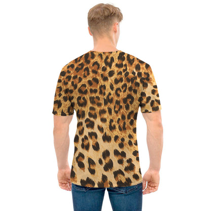 Leopard Pattern Print Men's T-Shirt