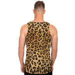 Leopard Pattern Print Men's Tank Top