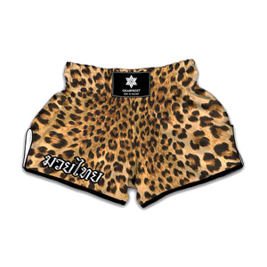 Leopard Pattern Print Muay Thai Boxing Shorts