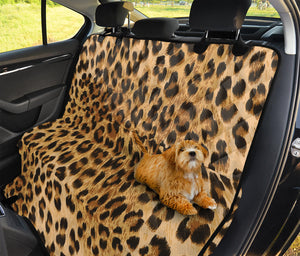 Leopard Pattern Print Pet Car Back Seat Cover