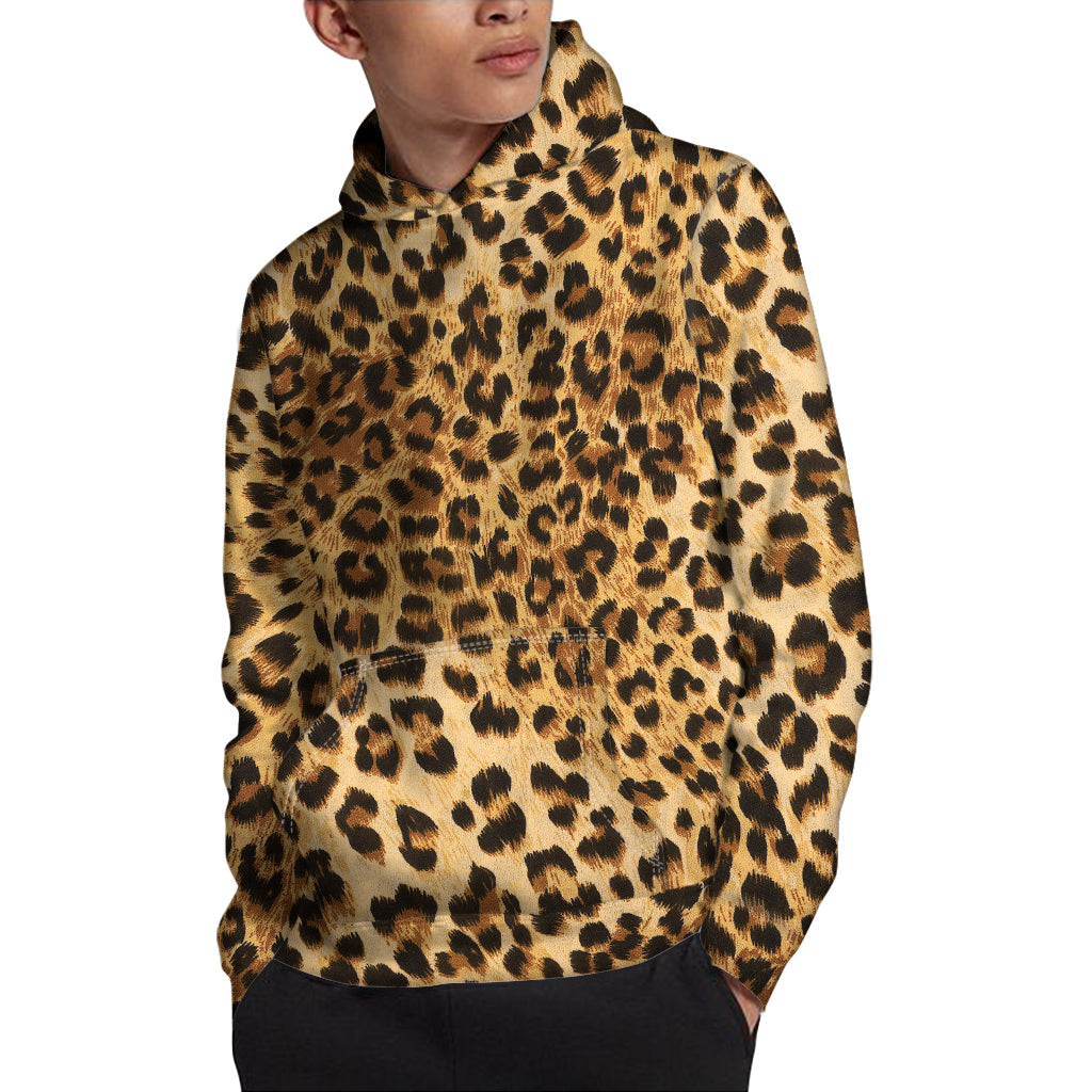 Leopard Pattern Print Pullover Hoodie