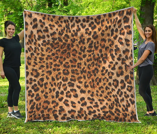 Leopard Pattern Print Quilt