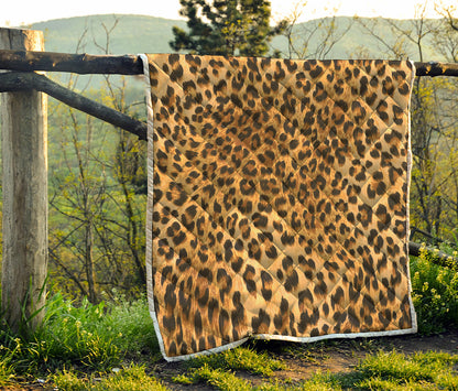 Leopard Pattern Print Quilt