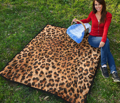 Leopard Pattern Print Quilt