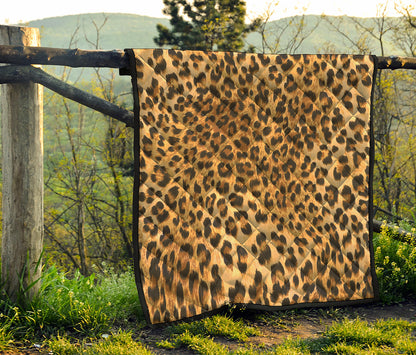 Leopard Pattern Print Quilt