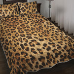 Leopard Pattern Print Quilt Bed Set