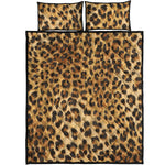 Leopard Pattern Print Quilt Bed Set