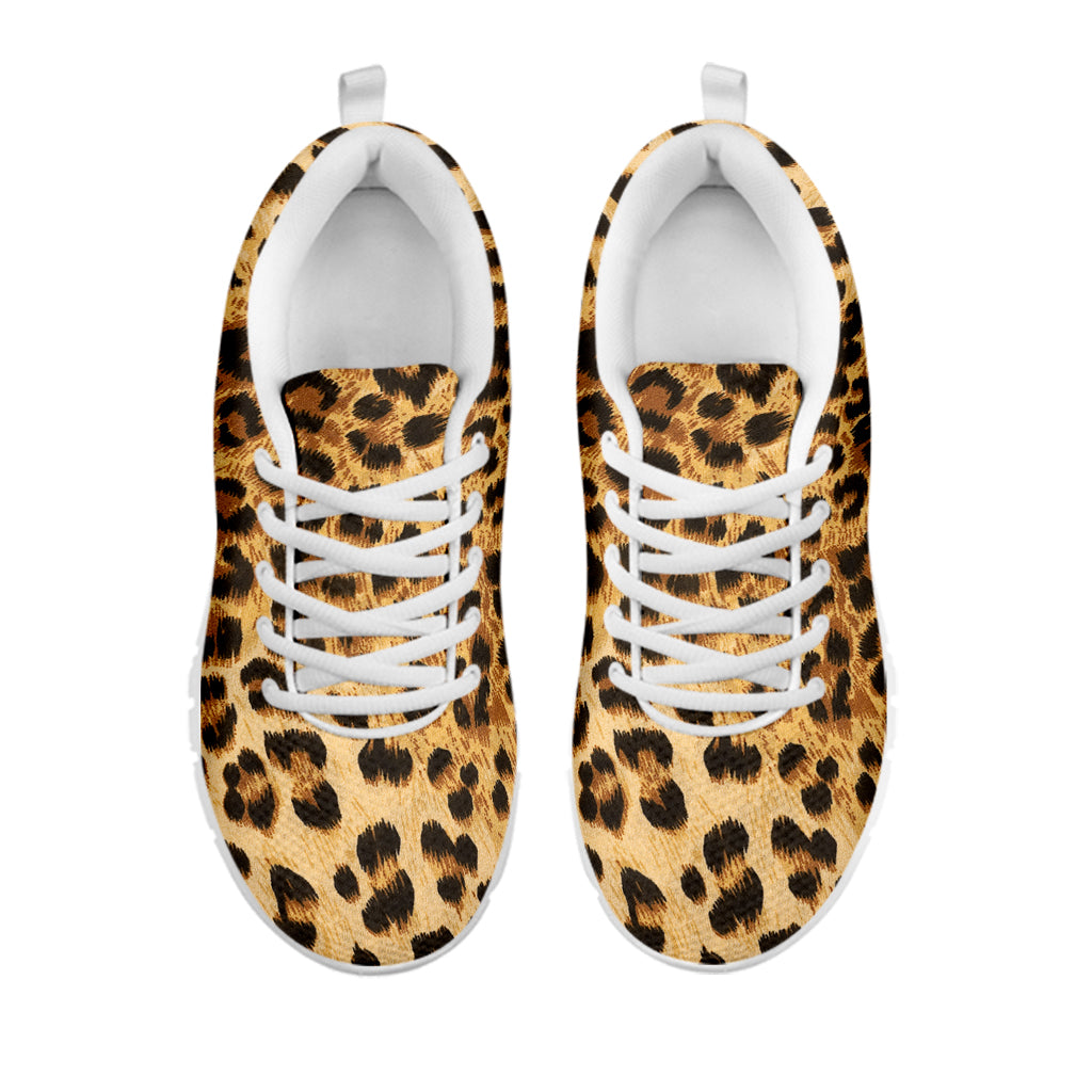 Leopard Pattern Print White Sneakers