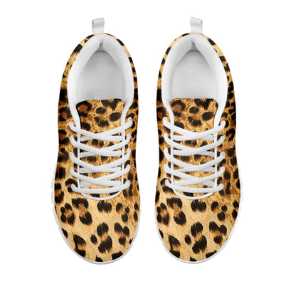 Leopard Pattern Print White Sneakers