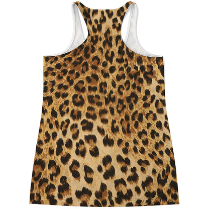 Leopard Pattern Print Women's Racerback Tank Top