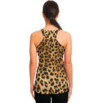 Leopard Pattern Print Women's Racerback Tank Top