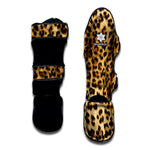 Leopard Pattern Print Muay Thai Shin Guards