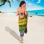 LGBT Pride Rainbow Brick Wall Print Beach Sarong Wrap