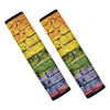 LGBT Pride Rainbow Brick Wall Print Car Seat Belt Covers