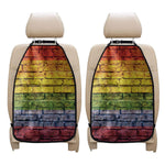 LGBT Pride Rainbow Brick Wall Print Car Seat Organizers