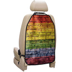 LGBT Pride Rainbow Brick Wall Print Car Seat Organizers