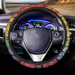 LGBT Pride Rainbow Brick Wall Print Car Steering Wheel Cover