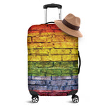 LGBT Pride Rainbow Brick Wall Print Luggage Cover
