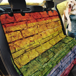 LGBT Pride Rainbow Brick Wall Print Pet Car Back Seat Cover