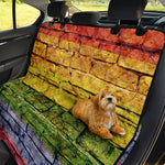 LGBT Pride Rainbow Brick Wall Print Pet Car Back Seat Cover