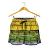 LGBT Pride Rainbow Brick Wall Print Women's Shorts