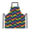 LGBT Pride Rainbow Chevron Pattern Print Apron