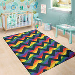 LGBT Pride Rainbow Chevron Pattern Print Area Rug