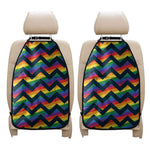 LGBT Pride Rainbow Chevron Pattern Print Car Seat Organizers