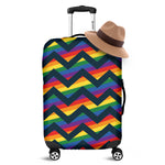 LGBT Pride Rainbow Chevron Pattern Print Luggage Cover