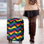 LGBT Pride Rainbow Chevron Pattern Print Luggage Cover