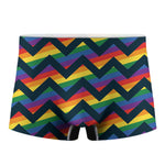 LGBT Pride Rainbow Chevron Pattern Print Men's Boxer Briefs