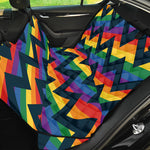 LGBT Pride Rainbow Chevron Pattern Print Pet Car Back Seat Cover