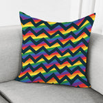 LGBT Pride Rainbow Chevron Pattern Print Pillow Cover